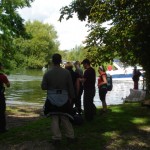 Drinks stop by the River Thames