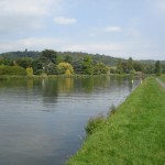 Heading back along the Thames path