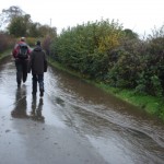 Recent weather made local country lanes more of a challenge to navigate
