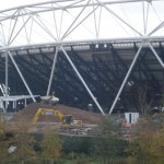 The builders are in! On going work to redevelop the stadium