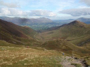 The Coledale Horseshoe (we walked up the left-hand ridge and back down on the right)