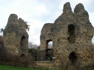 Odiham Castle located just off the Basingstoke Canal