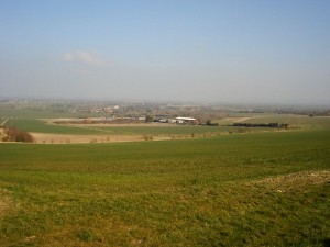 Sun out looking towards West Hagbourne