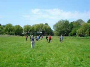 A game of Frisbee Handball breaks out in Henley
